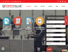 Tablet Screenshot of certvalue.com